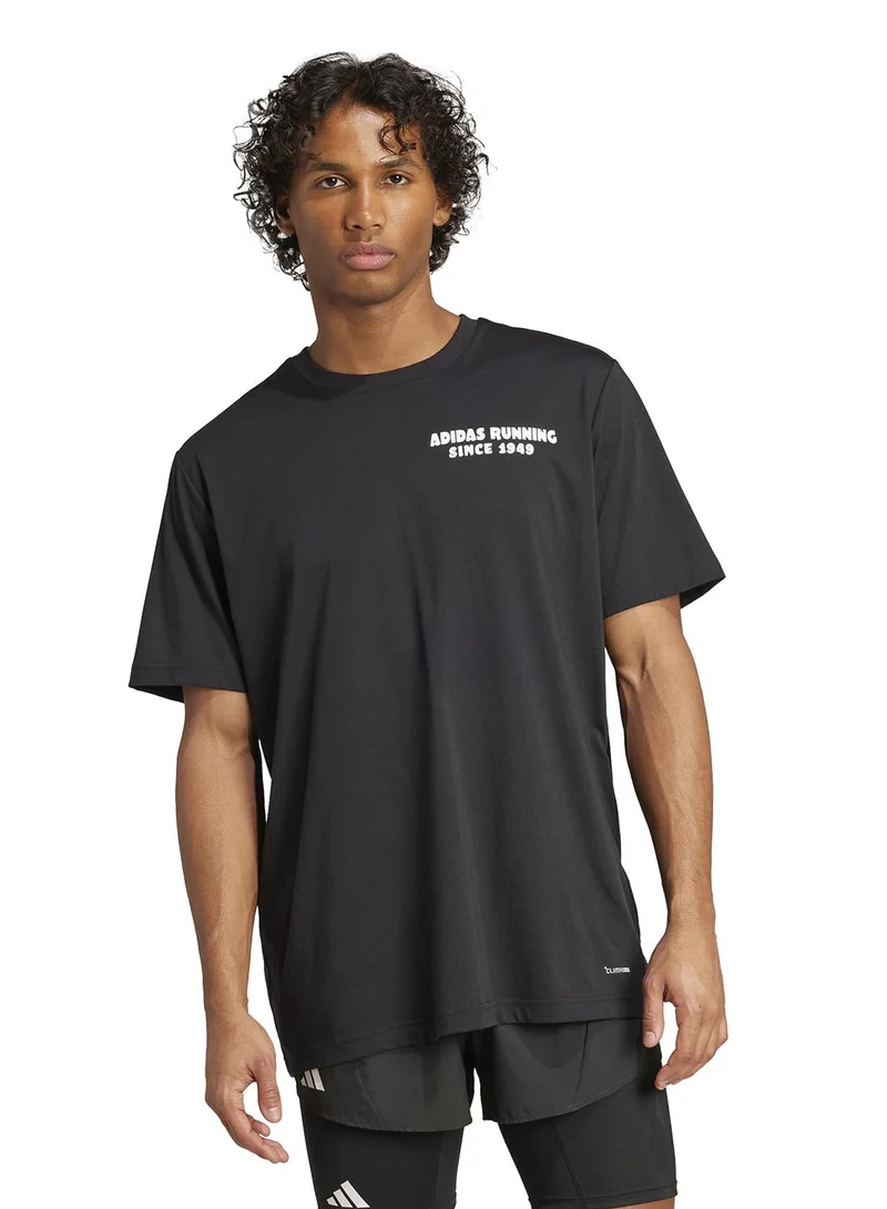 Adidas Running Tacos Later Graphic T-Shirt